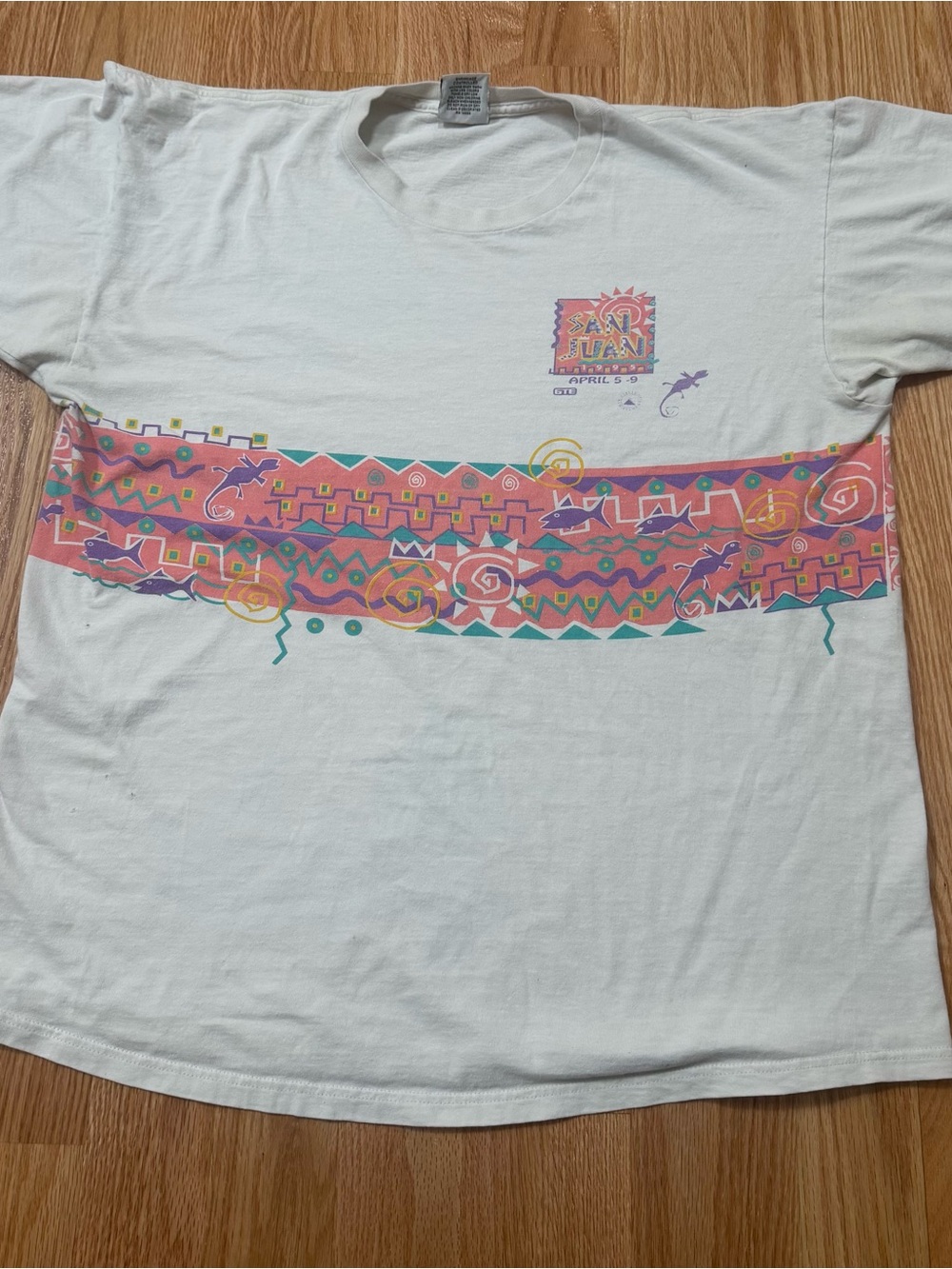 Vintage San Juan Puerto Rico T-Shirt Men’s Size Xl Saved By The Bell Style Shirt